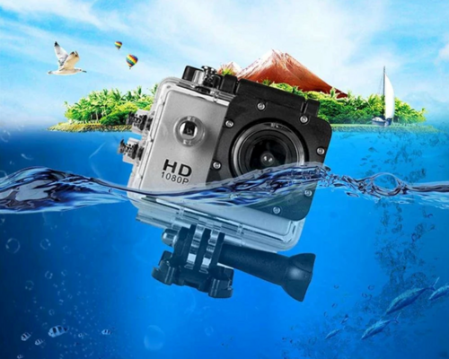 Cámara de acción deportiva 4K impermeable de 20 MP, grabadora y videocámara HD 1080P