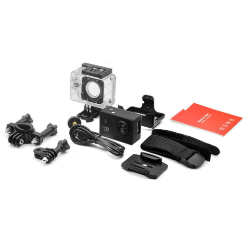 Cámara de acción deportiva 4K impermeable de 20 MP, grabadora y videocámara HD 1080P